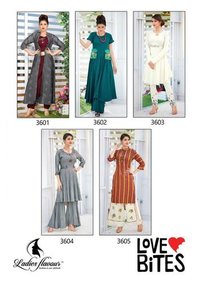 Multi Color Fancy Embroidered Kurtis