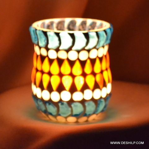 Small Glass Candle Holder