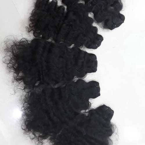 Deep Curly Machine Weft Hair