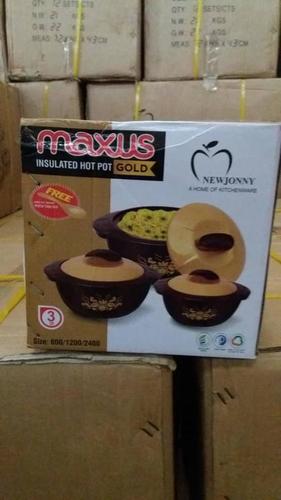 Hot Pot - Stainless Steel, Size 1-3 , Brown and Cream Color, Ideal for Home Use