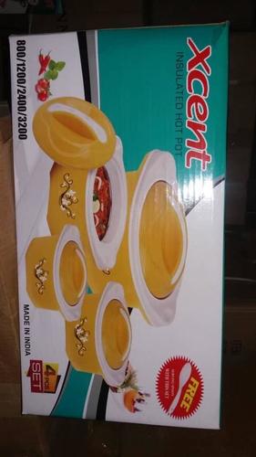 Hot Pot - Stainless Steel Composition, 1-3 mm Thickness | Golden and White Design, Ideal for Home Use