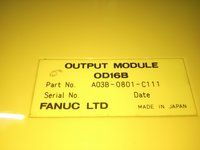 FANUC OUTPUT MODULE A03B-0801-C111