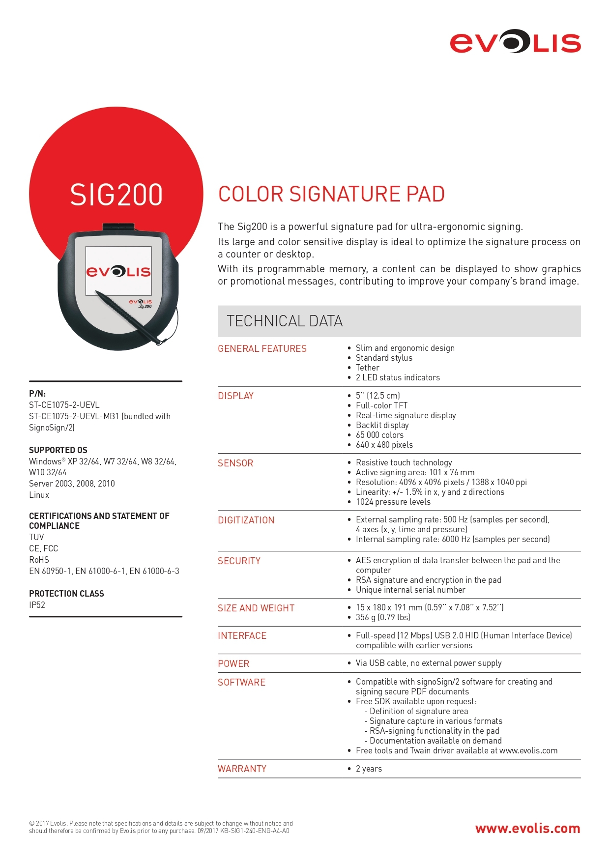 SIG200: Ergonomic Signature Pad