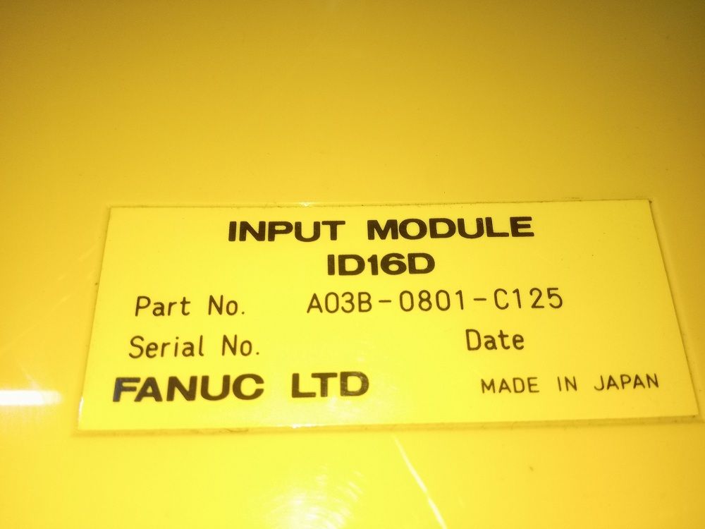 FANUC INPUT MODULE A03B-0801-C125