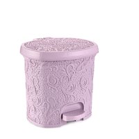 Plastic Lace Pedal Dustbin 3ltr with inner