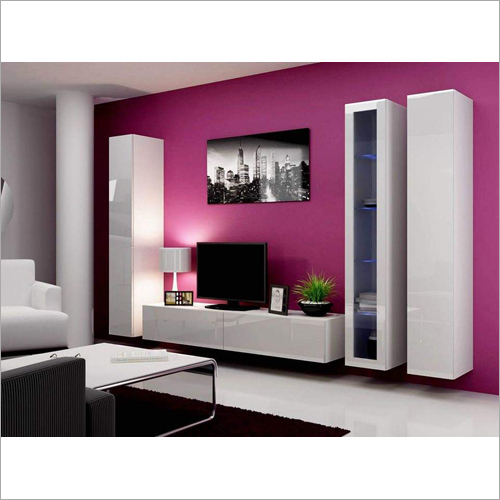 TV Wall Unit - Solid Wood, Modern Design with Rich Textures and Elegant Finishes | Exclusive Indian Style Indoor Furniture
