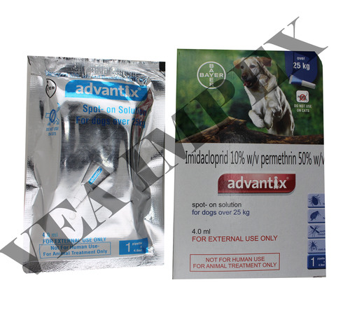 ADVANTIX SPOT ON FOR DOGS 25KG-IMIDACLOPRIDE 10% and PERMETHRIN