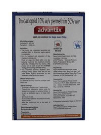 ADVANTIX SPOT ON FOR DOGS 25KG-IMIDACLOPRIDE 10% and PERMETHRIN