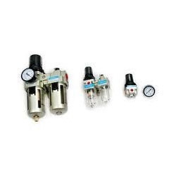 High Pressure Air Source Treatment - Aluminium Body 1/4" to 2" Size Silver Color 0-10 Bar Operating Pressure Durable Performance Industrial Usage 900 Grams Weight