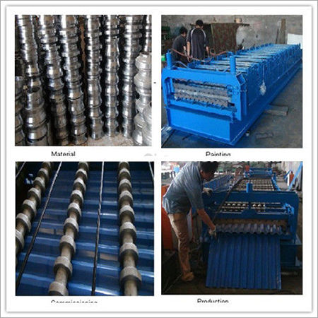 Guide Pillar Roof Sheet Glazed Tile Roll Forming Machine