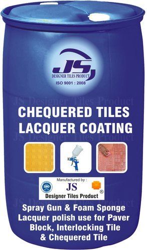 Chequered tile lacquer coating
