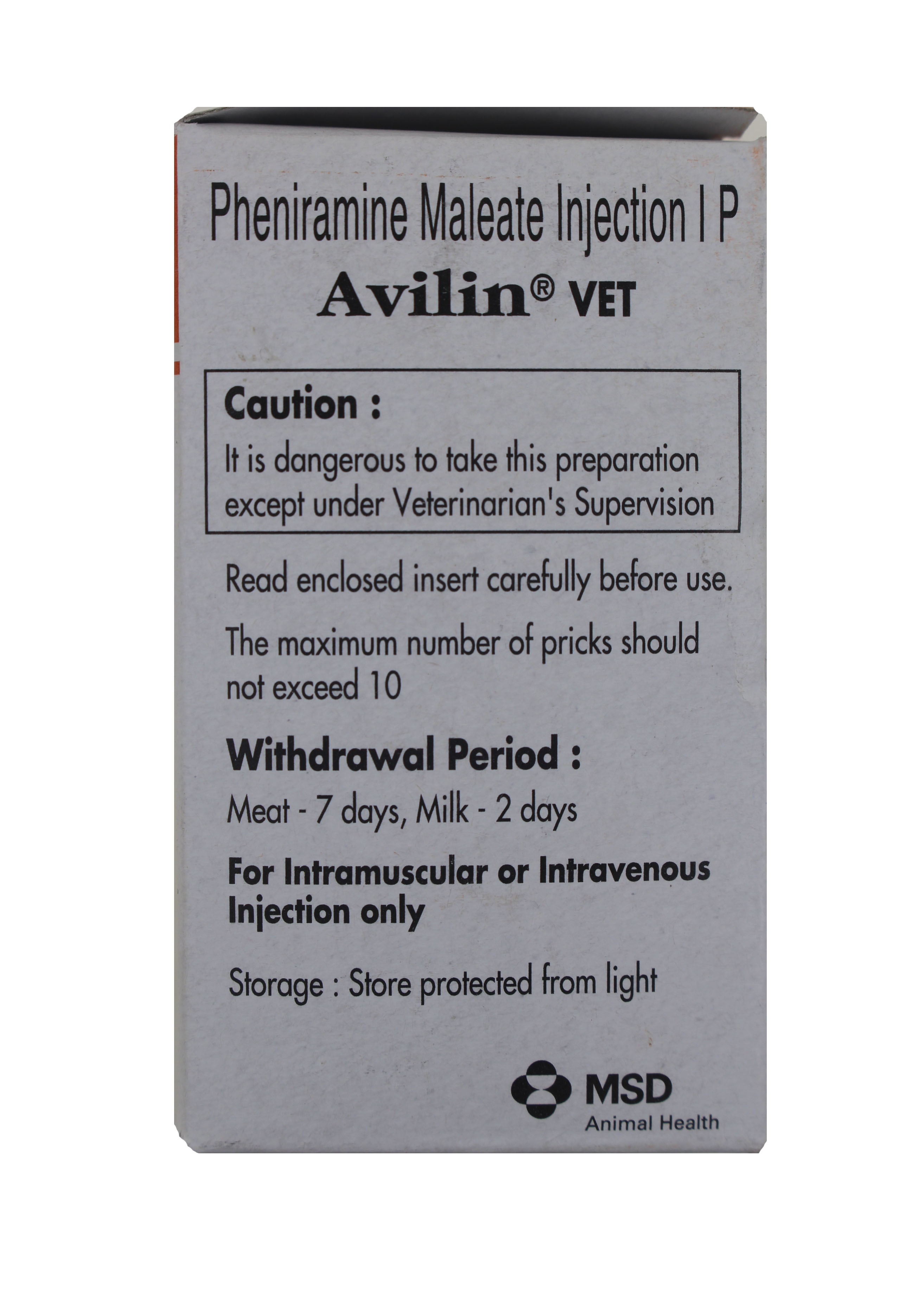 Avilin Vet 33ml Injection Pheniramine Maleate