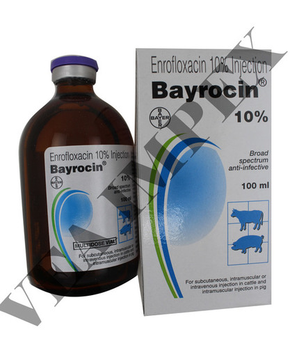 Bayrocin Injection 100Ml enrofloxacin 100Mg Plus Butyl Alcho
