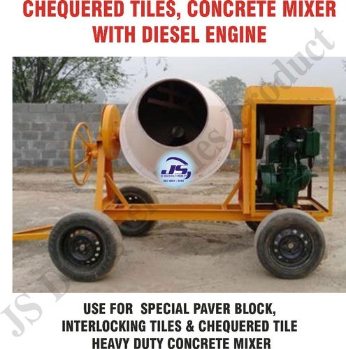 Concrete Mixer with Diesel Engine