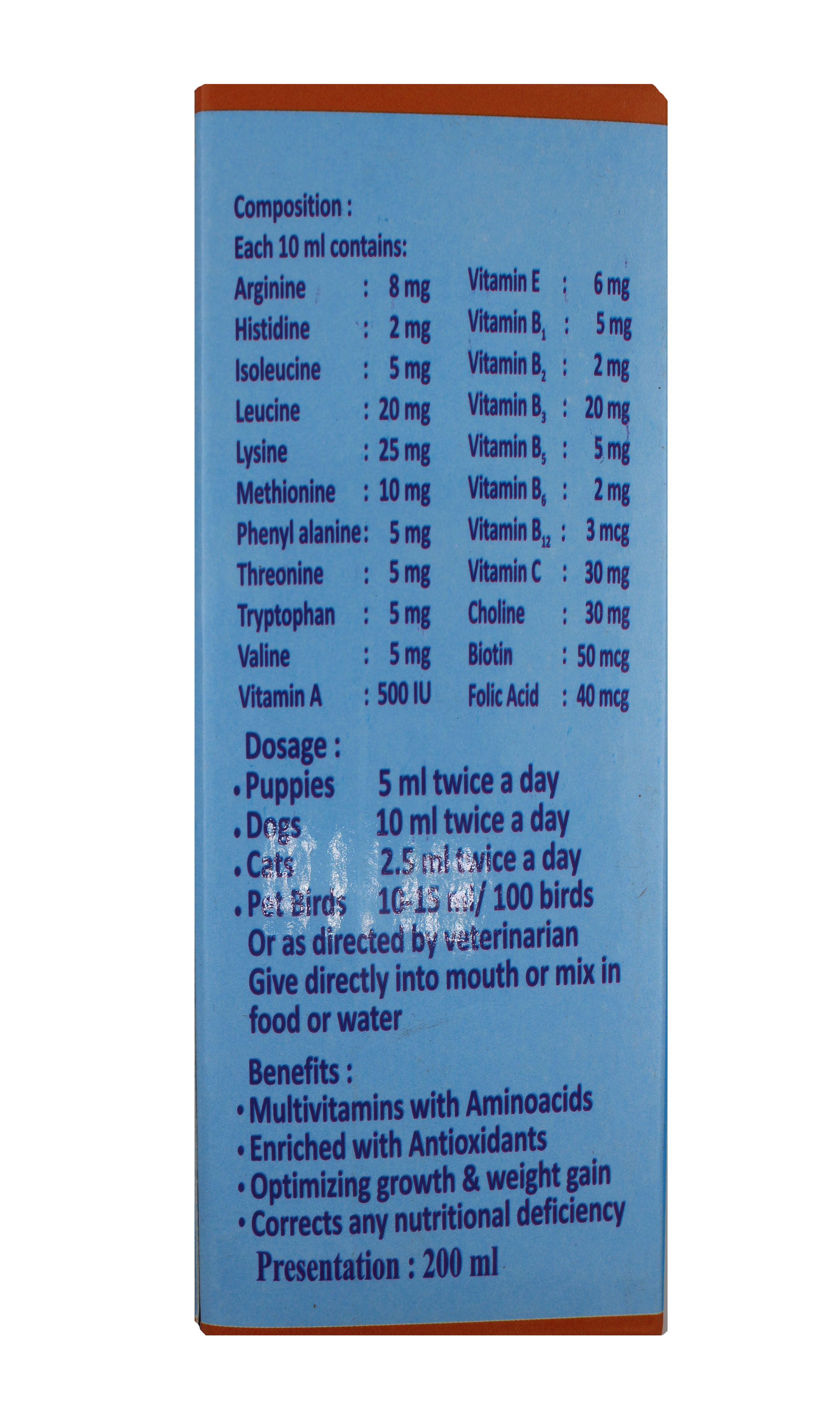 Boostin 200Ml Syrup ARGINIE 10.01MG LYSINE HISTIDI