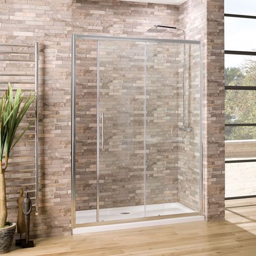 OBSCURE - SLIDING SHOWER ENCLOSURE WITH CONCEALED ROLLERS