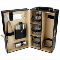 Bar Set Box - Pu Material, 15.5 Inches | Button Closure, Antistatic, Biodegradable, Shock Resistant, Portable Customized Design