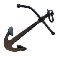 Aluminum Black Ship Anchor With Lever Crossbar Design Type: Factory Made