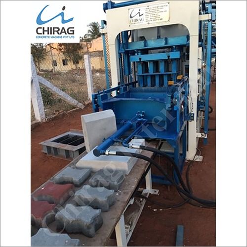 Chirag Mega Technology Manual Concrete Block Making Machine - Hydraulic Pressure, 440 Siemens Volt, Blue Color | Automatic Operation, Changeable Moulds, Versatile Block Production
