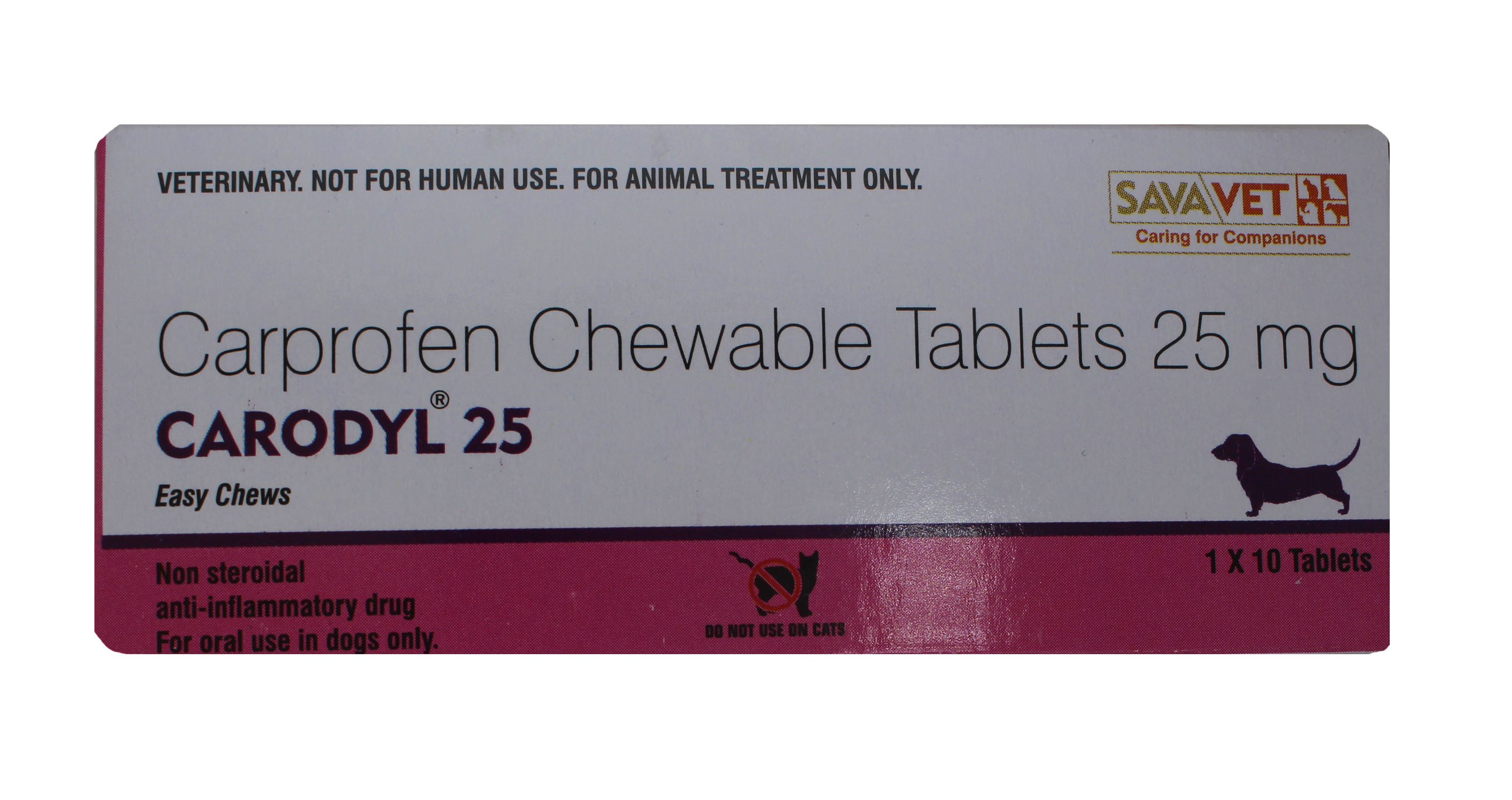 25 Mg Carprofen Savavet Carodyl Tablets