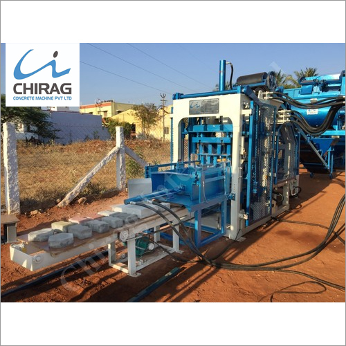 Chirag Unique Hydraulic Block Machine - Super-Strong Steel Structure, Blue Color | Automatic PLC Control, Low Maintenance, High-Efficiency Vibration System