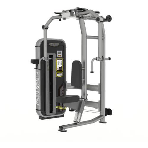 Pec Fly & Rear Delt - Steel Frame 1300x2050x2100mm Gray, 80KG Weight Stack, Muscle Strength Training