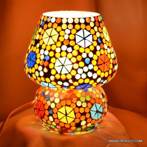 Small Home Decor Glass Table Lamp