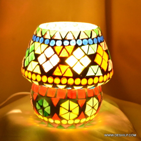 Mini Glass Mosaic Table Lamp