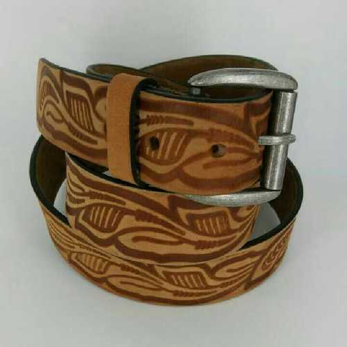 Pattern Leather Belt'S