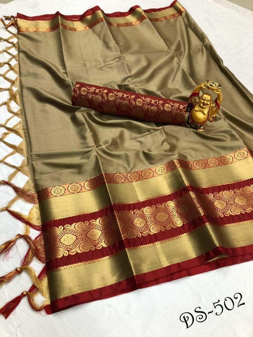 COTTON SLIK SAREE