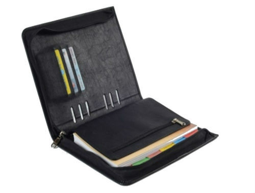 Black Zipped Business Organizer Big (X601)