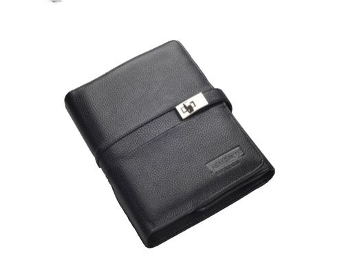 Black Big Size Business Organizer With Metal Lock (X604)