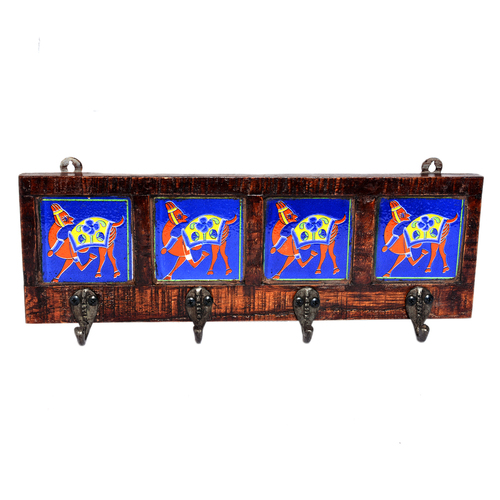 Attractive New Designer Handmade Wooden Camel Printed Ceramic Tile Wall Hanging By JAIPUR HANDICRAFTS N TEXTILES EXPORTS