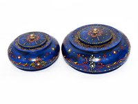 Decorative Wooden Painted Pill Box