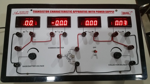 Transistor Characteristics Apparatus with Four Digital Meters