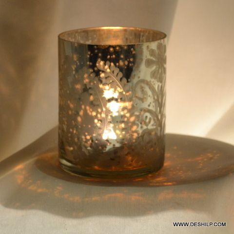 Silver Hand Made Candle Holder