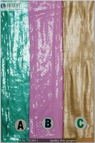 All over sequins Embroidery fabric