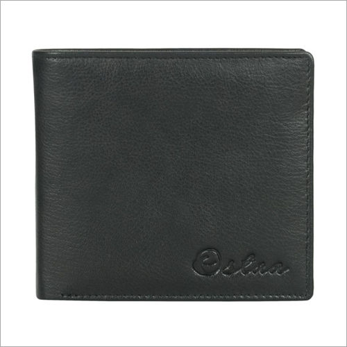 Mens Black Leather Wallet Size: Small