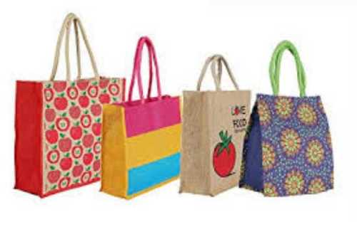 Jute Bags - Lightweight Jute Material, Multicolor Options in Various Sizes | Eco-Friendly, Customizable Designs for Shopping & Promotions