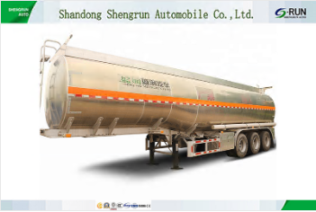 3 axles fuel oil liquid transporting Aluminum tanker truck semi trailer for sale By GLOBALTRADE