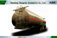 3 axles fuel oil liquid transporting Aluminum tanker truck semi trailer for sale