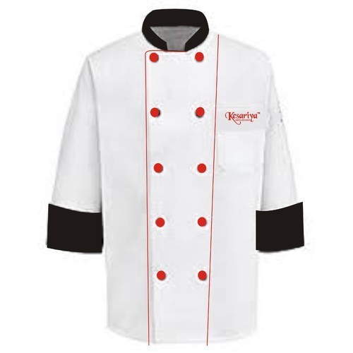 Customized Chef Coat Collar Type: Round Collar