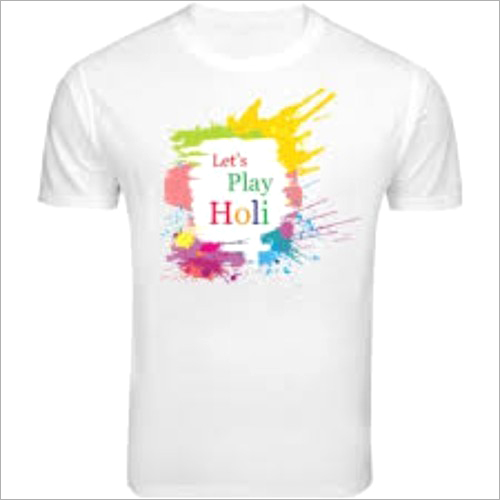 Promotional Event T-Shirt - Cotton Fabric, O-Neck, Short Sleeves , Printed Design for Adult Male Wear