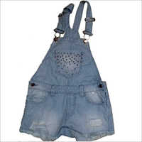 Washable Girls Dungaree Dress