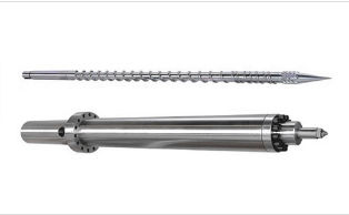 Screw and Barrel in Stock - Steel, Dia 26-75mm, Barrel Dia 30-170mm, Length 841-1818mm, Nitriding/Bimetallic Treatment, Durable, Precise Engineering
