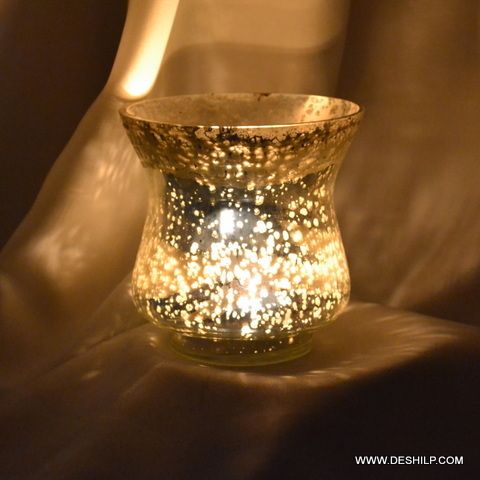 Medium Shape Silver Candle Holder