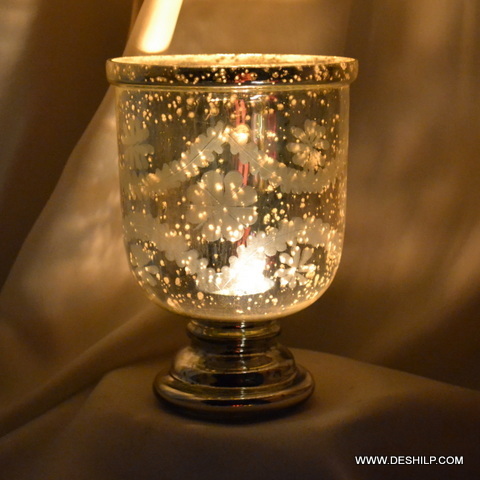 designer glass Small T Light Candle Holder