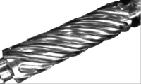 Helix channel barrier type screw