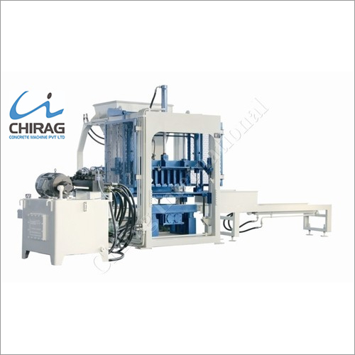 Chirag Integrated Advanced Block Making Machine - Super Strength Steel Frame, 50V Hydraulic Pressure | Automatic Operation, High Density and Strength, PLC Control System