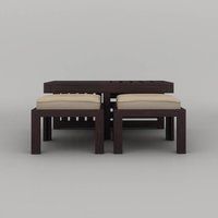 Fn table sheesham coffee table With 4 Stool